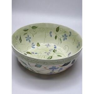 Tracy Porter Hand Painted Floral Berry Serving Bowl